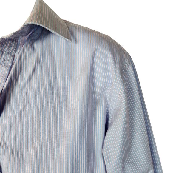 Thomas Pink Dress Shirt Sz Large / 16.5 Superfine Two Fold Dress Shirt - Picture 4 of 9